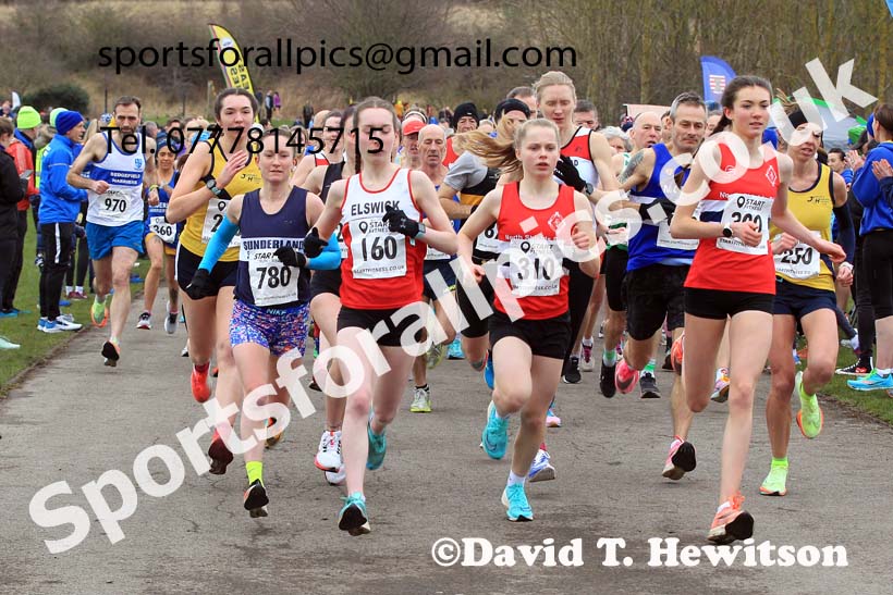 Senior women and veteran women and men over-50s NECAA Road Relay Champs., Hetton Lyons Park, Hetton le Hole, County Durham. Photo: David T. Hewitson/Sports for All Pics